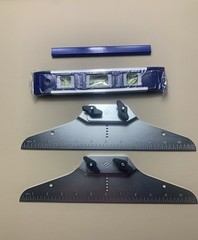 Staircision Stair Tread Template Tool – Stair Gauge Set with Pencil + Level