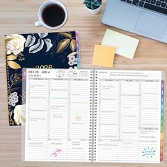 2026 Appointment Book, 30 Minutes-Hourly, Weekly ＆ Monthly Calendar Planner