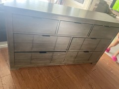 Modern 7 Drawer Dresser Espresso Brown – Local Pickup Only