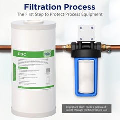 1-10 Pack 10×4.5″ Whole House Activated Coconut Carbon Sediment Water Filter 5μm