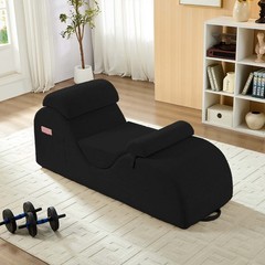 Zafly Yoga Chaise Lounge Indoor, Yoga Chaise, Ergonomic Reading Chair for Adults