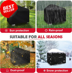 22″ Grill Cover for Weber Performer Premium & Deluxe Charcoal, 600D Heavy Duty