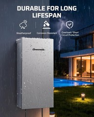 DEWENWILS 300W Wi-Fi Low Voltage Landscape Transformer with 3 Zones, 120V AC