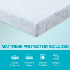 5 Inch Memory Foam Mattress, Fiberglass Free, Medium Firm, Mattress in A Box