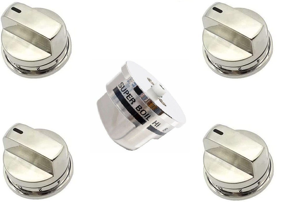 4 PCs EBZ37189611 + 1 PCs EBZ37189609 compatible with LG Range Burner Knob