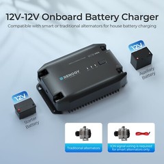 Renogy 12V 40A DC to DC Battery Charger DC-DC On-Board Battery Charger