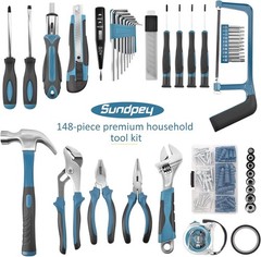 Home Tool Kit 148-Pcs – Household Basic Portable Hand Repair Tool Set with Case
