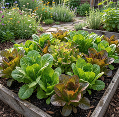 Lettuce GOURMET MIX Mixed Greens Cut & Come Again Garden Non-GMO 1000 Seeds
