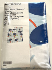 Ikea KANTDRACENA Full/Queen Duvet Cover + 2 Pillowcases Bed Set Multicolor NEW