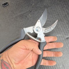 Husky Standard Pruning Shears Black Silver Steel Blade Comfort Grip