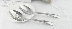 10.3-in Large Serving Spoons Set, 18/0 Stainless Steel, Heavy Duty, 2 Serving &