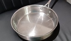 Artisan Professional HEAVY Copper, Stainless Steel Skillet sauté pan & Lid 10″