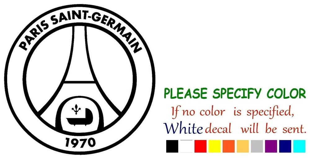FC Paris Saint Germain Vinyl Decal Sticker Car Truck Window Various Sizes