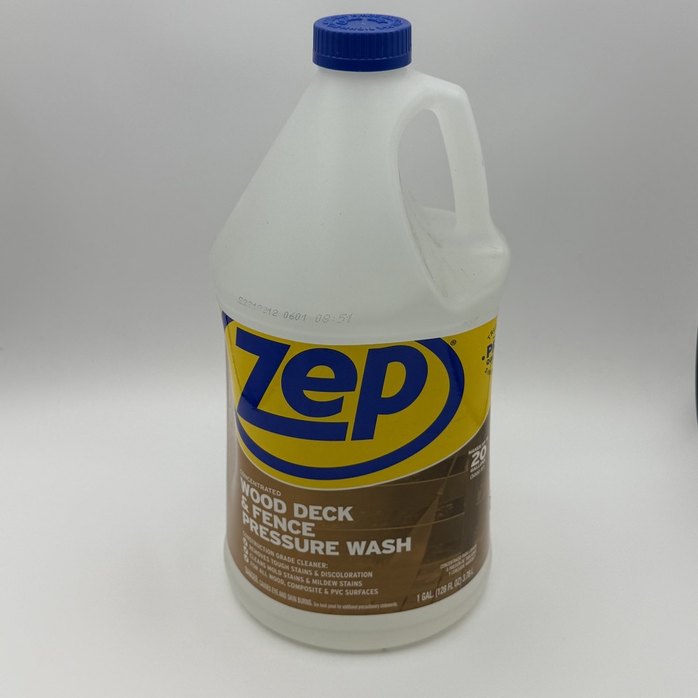 Zep Concentrated Wood Deck & Fence Pressure Wash Cleaner 1 Gallon for Mold