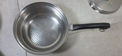 Saladmaster 2qt 3 Pc Double Boiler Tri-Clad 18-8 Stainless Steel Saucepan W/ Lid