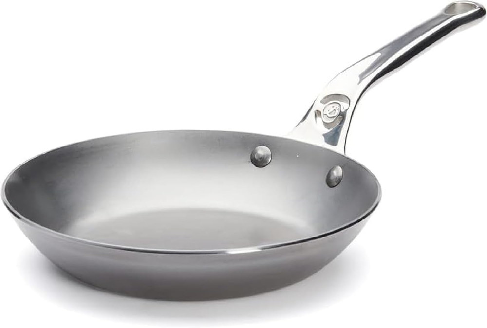 MINERAL B Pro Carbon Steel Fry Pan – 8″ Made in France for Perfect Cooking