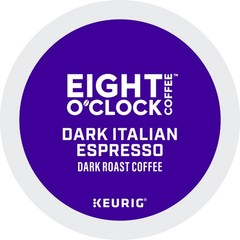 Eight O Clock, Dark Italian Roast, K-Cup Pods, Dark Roast Coffee, 144 Count