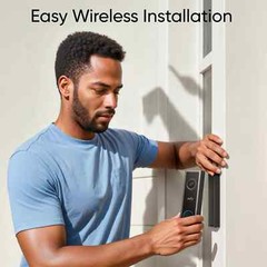 eufy Wi-Fi Video Doorbell 2K Security Camera Local Storage+Wireless Chime|Refurb