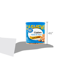 Great Value Lightly Salted Cashew Halves & Pieces, 14 oz New