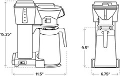 Technivorm Moccamaster 79115 KBT Coffee Brewer Machine Stone Gray 40 Oz Ounce