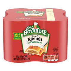 Chef Boyardee Beef Ravioli, 15 Oz, 4 Pack FREE SHIPPING