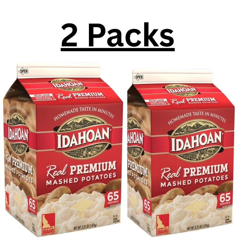 2 PACK – Idahoan Real Premium Mashed Potatoes (3.25 lbs. Each) FREE SHIPPING