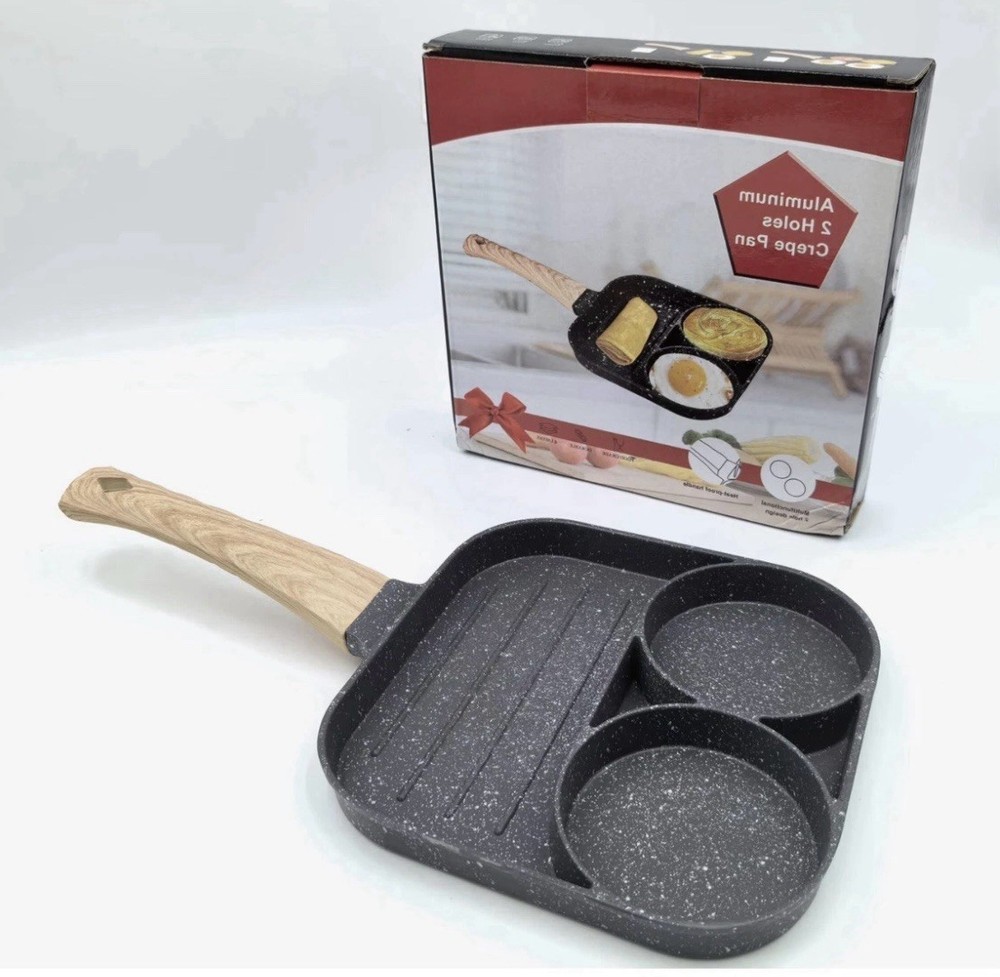 Aluminum Egg And Crepe Pan Non Stick New In Box Heat Proof Handle