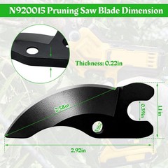 N920015 Replacement Pruner Saw Blade For Dewalt 20V Max Cordless Pruning Shears
