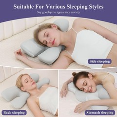 Flawless Face Beauty Pillow,Anti Aging&Anti Wrinkle Face Pillow,Memory Foam f…