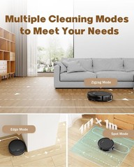 3in1 Robot Vacuum and Mop Combo 5000Pa Suction，Works with 2.4G WiFi/App/Remote
