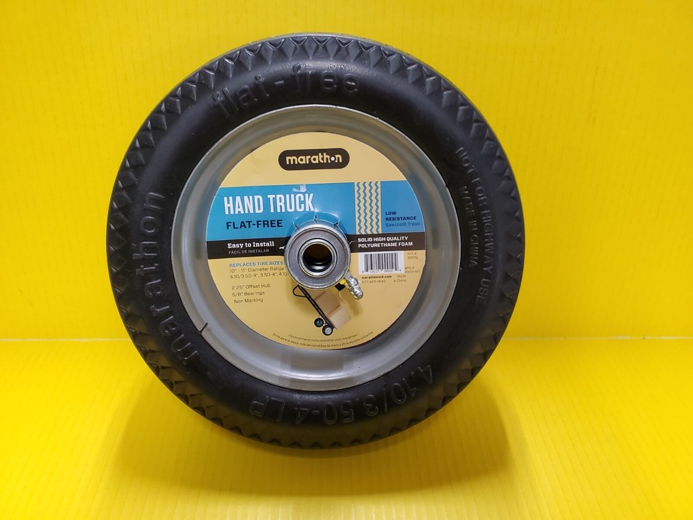 Marathon 4 in. D X 10.3 in. D 300 lb. cap. Offset Hand Truck Tire