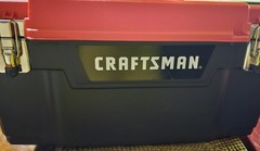 CRAFTSMAN 19.27-in W x 9.75-in H x 9.8-in D Red Plastic Tool Box