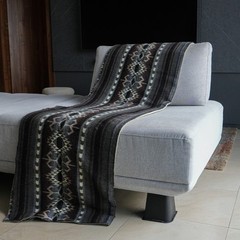 ALPACA WOOL BLANKET THROW XL KING 90×75 REVERSIBLE THICK & WARM HANDMADE ECUADOR
