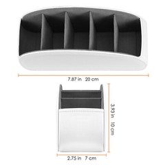 [5 Compartments] Remote Control Holder TV Remote Caddy Desktop Organizer