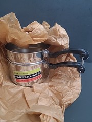 Vintage Farberware 2 Quart Double Boiler Stainless Aluminum NOS New Open Box