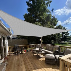 Sun Shade Sail Garden Backyard Pool Outdoor Rectangle Canopy Shelter Shade Cover