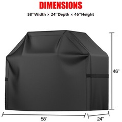 58in For 7130 Grill Cover for Weber Genesis II 3 Burner and Genesis 300 Series