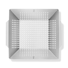 Vegetable Grill Basket – Stainless Steel Barbecue Wok Pan Tray for Grilling