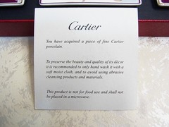 Cartier Change Tray Ashtray Trinket Porcelain 8 x 8 cm Set of 3 with Box New