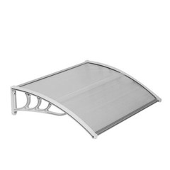Window Awning Front Door Eaves Canopy Polycarbonate Roof Cover 40” /80”/120”