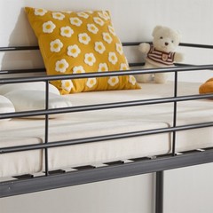 Twin Size Metal Bunk Bed for Kids Teens Adults Heavy Duty Metal Bunk Bed Pink