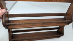 Vintage Wall Mounted Spice Rack 2 Shelf 17.5Wx14Hx3.25D