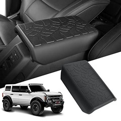 Center Console Armrest Cover for Ford Bronco 2021-2024，TPE & Waterproof