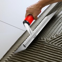 VEVOR Tile Tools Stainless Steel Squared Notch Tile Trowel 10.9×4.4in Pro Grade