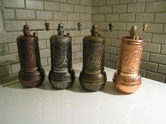 Handmade Turkish Salt Pepper Spice Grinder Mill 4.2in , Pepper Grinder US SELLER