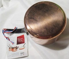 Baumalu Copper Saucepan 4″ Pot Brand New With Tab Handmade In France