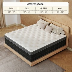 10″12″14″ Twin Full Queen King Mattress In A Box Gel Memory Foam Hybrid Spring