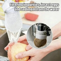 50PCS Cotton Filter Bag For Faucet, DIY Faucet Filter Cotton Bags Water Filters