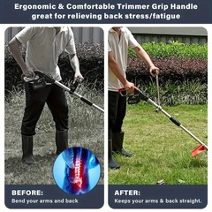 Ergonomic Trimmer Grip String Trimmers Handle Weed Eater Handle Extension Tools