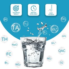 “16in1 Water Testing Kit for pH, Hardness, Fluoride & More 100 Test Strips”